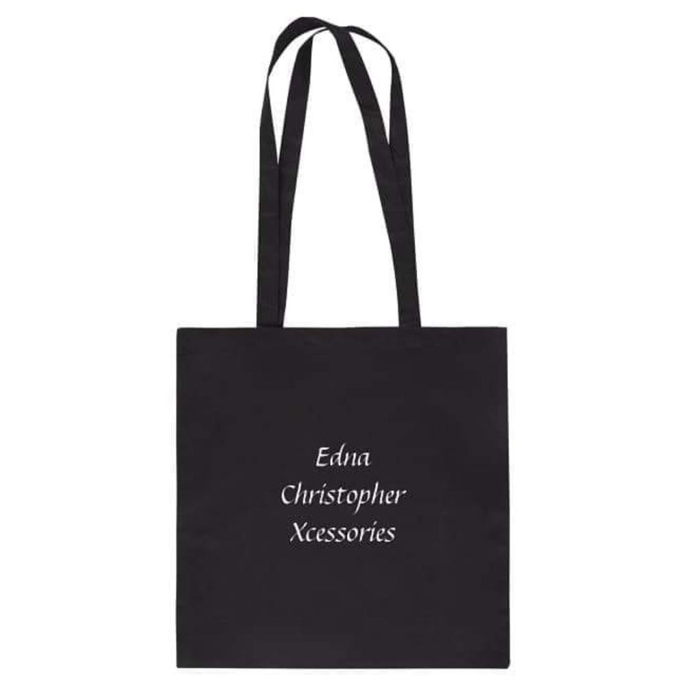 Black Tote Bag with my jewelry line name